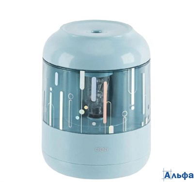 Точилка электрическая 1 отверстие синяя на батарейках 1835502 Deli 12 48 EH508-BL РА-00020645 - фото 141711