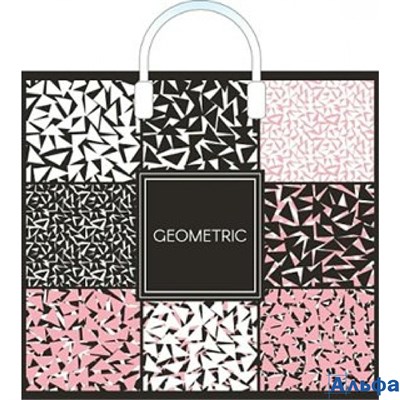 Пакет полиэтиленовый c пластиковой ручкой. Geometric. Геометрия 380 х 340 ПЛР56093 Артпласт РА-00011699 - фото 142129
