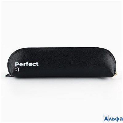 Пенал школьный из искусственной кожи Perfect 19×6 см РА-00020349 - фото 142779