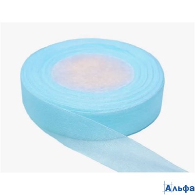 Лента капроновая 15 мм ЦЕНА ЗА 1 МЕТР цвет ГОЛУБОЙ РА-00021225