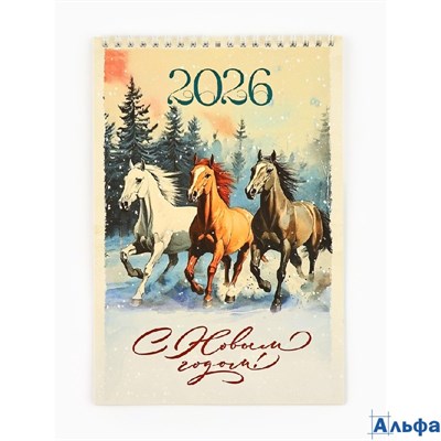 2026 Календарь перекидной без ригеля С Новым годом 10880307 РА-00021871