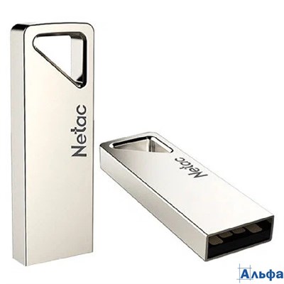 Флеш-карта 16 GB Netac U326 USB 2.0 металлический корпус серебристый NT03U326N-016G-20PN РА-00021962