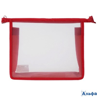 Папка для тетр. А5 на молн. б/цв.красн. ПМ-А5-00 Пчелка РА000035323