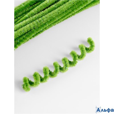 Синельная проволока набор 50 шт. зелёная с люрексом 30 см 10649443 РА-00021927