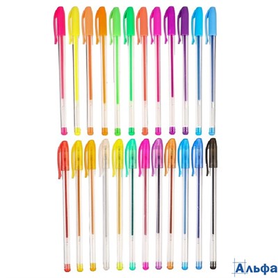 Ручки гелевые в наборе 24 цвета Холодное сердце РА-00021406