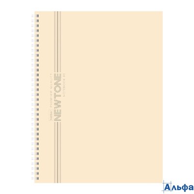 Тетрадь 80 листов А4 линия гребень Newtone pastel Лунный камень многоуровневая перфорация ламинация  РА-00021437