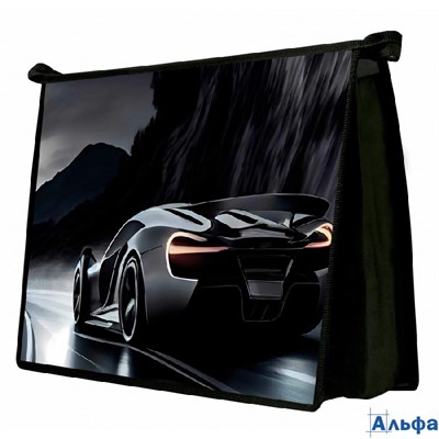 Папка для тетрадей А4 32,5х23см пластиковая на молнии Авто в горах печать на картоне, расширение 5,5 РА-00022020