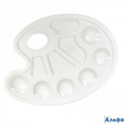 Палитра пласт. овальная 3+ ПАКМ-1 Каляка-Маляка РА000036282