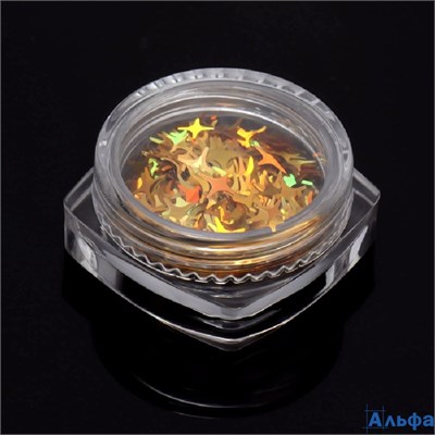 Пайетки Золотые звёздочки цвет золотистый 9655046 РА-00022048