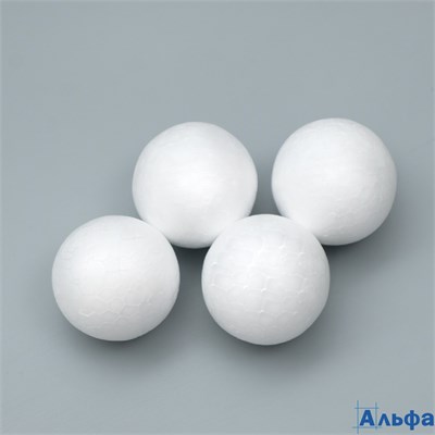 Набор шаров из пенопласта 5 см 4 шт. 7621428 РА-00008509