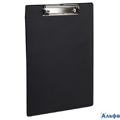 Доска-планшет с прижимом А4 картон/пвх черная 229554 Staff РА-00017150