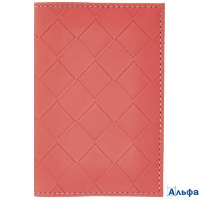 Обложка для паспорта Плиточки розовые кожзам 0501-170-216-0 Имидж РА-00022127