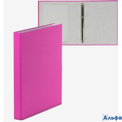 Папка на 4 кольцах А4 ErichKrause Neon 35 мм 1750 мкм ламинированная твердая обложка розовая 2977024 РА-00022192