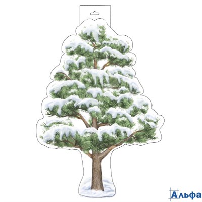 Плакат А3 Сосна зимняя двусторонний Вырубка Ф-15898 ТЦ Сфера РА-00022459
