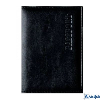 Обложка для паспорта кож.зам черный OfficeSpace 222063 РА-00017951