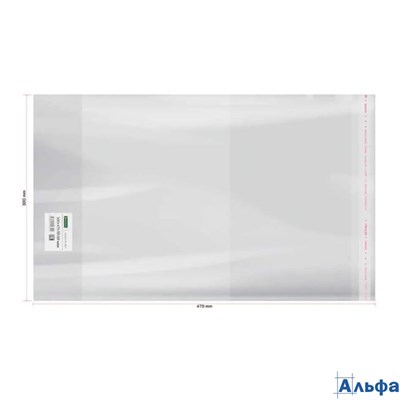 Обложка для атласов 300х470мм 80мкм липкий слой Полимерупак 300.1 РА-00022257