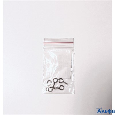 Винты-глазки для крепления картин фоторамок серебро набор 5 шт. 1.4×0.7 см 2583746/05 РА-00022478