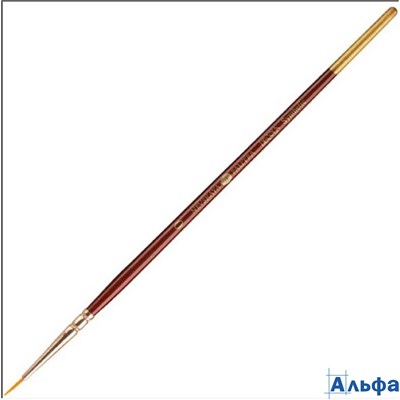 Кисть синтетическая нейлон №0 круглая 1,3мм Decola 2066770 РА-00011848