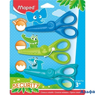 Ножницы фигурные в наборе 3 шт. 12см KidyCraft 981727 Maped РА-00018539