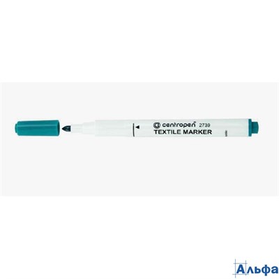 Маркер по ткани 2739 3,5мм зеленый Textil Centropen РА000025095