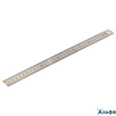 Линейка металлическая 30см в чехле с европодвесом IFMR30 inФормат 12 300 241056 РА-00022697