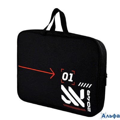 Папка с ручками А4 34,5х26х7см на молнии Техно 1 отделение 69322 Феникс РА-00021187