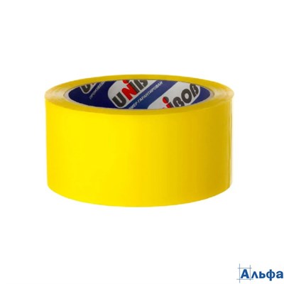Скотч 48мм х 66м желтый 45мкм Unibob 30269 РА-00022819