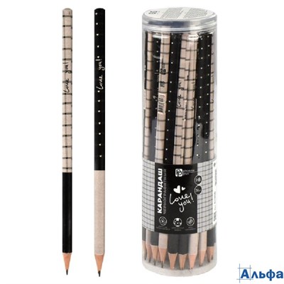 Карандаш чгр HB Лав-клетка 67808 Феникс РА-00022888