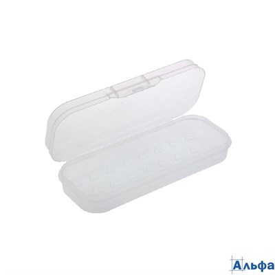 Пенал футляр 1отд. Премиум Cristal пластик прозрачный бесцветный Стамм ПН30 РА-00016711