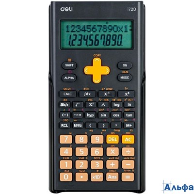 Калькулятор 10+2-разрядный Научный для ЕГЭ черный 1656444 Deli  E1720-black РА-00022898