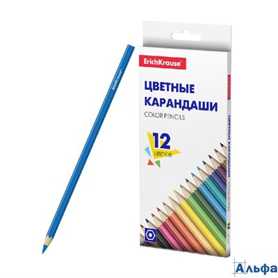 Карандаши цветные 12цв Basic 50529 Erich Krause РА-00015069