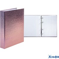 Тетрадь 120л А5 кл. на кольц. бум/вин. Metallic корич. 03404 120ТК5В1_03404 Хатбер  070805 120ТК5В1_03404
