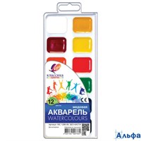 Краска аквар. 12цв Классика пласт.уп. 19С1286-08 Луч 19С1286-08