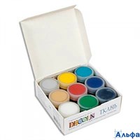 Краска по ткани акрил. 9цв 20мл Decola 4141111 ЗКХ 4141111