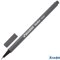 Ручка капилярная (линер) 0,4мм серая 142258 Aero BRAUBERG 142258