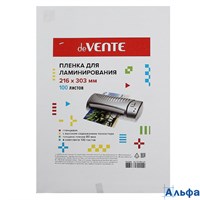 Пленка для ламинирования А4 80мкм 100л глянец 4122304 deVente РА000022059
