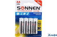 Батарейка AA (LR06,15А) пальч. алкалиновая Super Alkaline Sonnen 454231 цена за 1 штуку РА-00020651