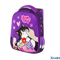Ранец 1 отделение 2 кармана Sweet cheeks велюровая панель 35х26х13см 272093 Brauberg РА-00020592