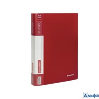 Папка 60 файлов Brauberg стандарт красная 0,8 мм 228683 РА-00020590