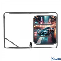 Папка для труда А4 32,5х23см пластиковая молния вокруг Night car расширение 2,5см ПТР-1 Пчелка РА-00020975
