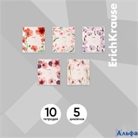 Тетрадь 24 листа А5+ клетка Mystic Flowers ассорти 60г/м2 60582 ErichKrause РА-00017195