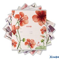 Тетрадь А5 24л линия скрепка мелов.картон Mystic Flowers ассорти Erich Krause 60583 РА-00021044