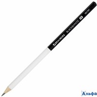 Карандаш чернографитный Black&White 1 шт. HB корпус черно-белый 181767 Brauberg РА-00016748