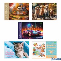 Альбом 20 листов для рисования А4 скрепка ECO Выпуск №4 ассорти 100г/м2 20А4С Хатбер 086129 РА-00020175