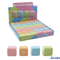 Ластик 22х22х17мм School cube ассорти квадратный 60771 ErichKrause РА-00020192