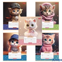 Тетрадь 12 листов А5 линия Мы котики! ассорти 65г/м2 12Т5В2 Хатбер 089267 РА-00020211