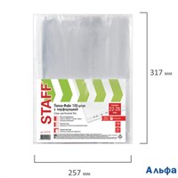 Файлы А4 100 шт. 22-25 мкм. Эконом до 50л. 227374 Staff РА000029239