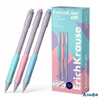 Ручка шариковая ErgoLine Kids Stick&Grip Pastel Super Glide Technology синяя 0,5мм 62037 ErichKrause РА-00021360