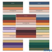 Тетрадь А5 48 л. скоба линия обложка картон Line 404384  Brauberg РА-00021372