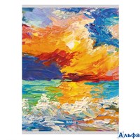 Тетрадь А4 60л клетка скрепка мелов.картон Painting глянц.лам. Listoff Т4604989 РА-00019816